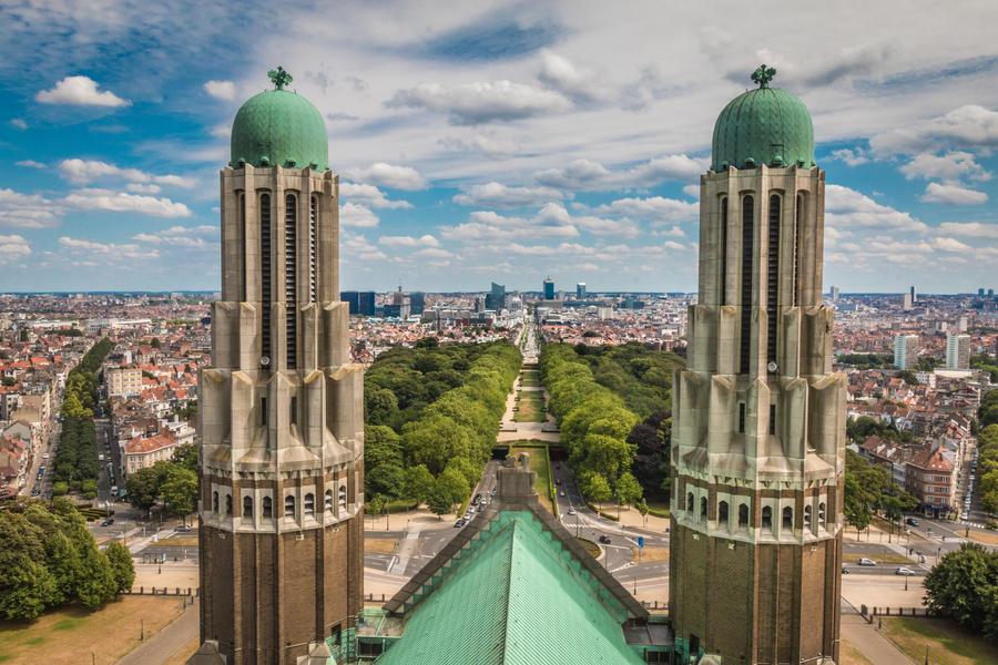 The Basilica of Sacred Heart in Brussels , Belgium