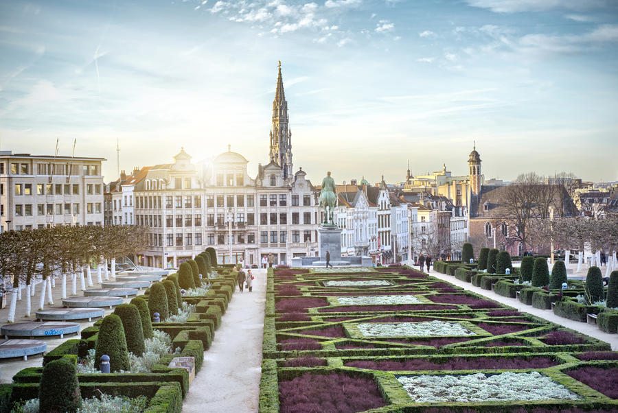 Monts des Arts in Brussels, Belgium