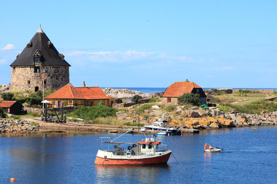 Fort Christiansoe island Bornholm in the Baltic Sea Denmark Scandinavia Europe