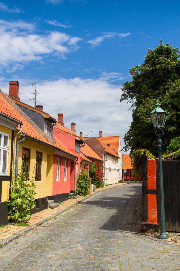 Typical Bornholm architecture, Ronne, Denmark
