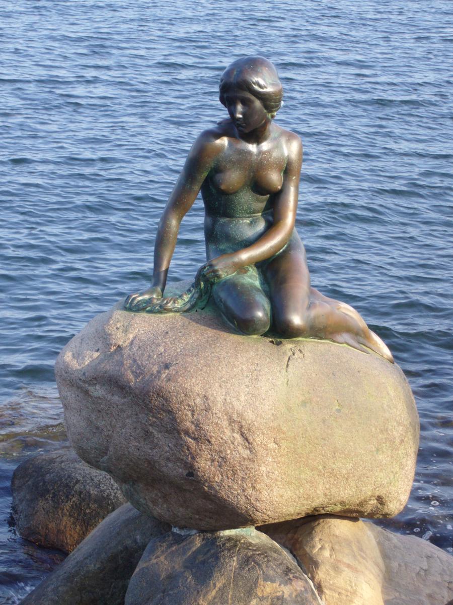 Kleine Meerjungfrau, Felsen, Kopenhagen, Dänemark