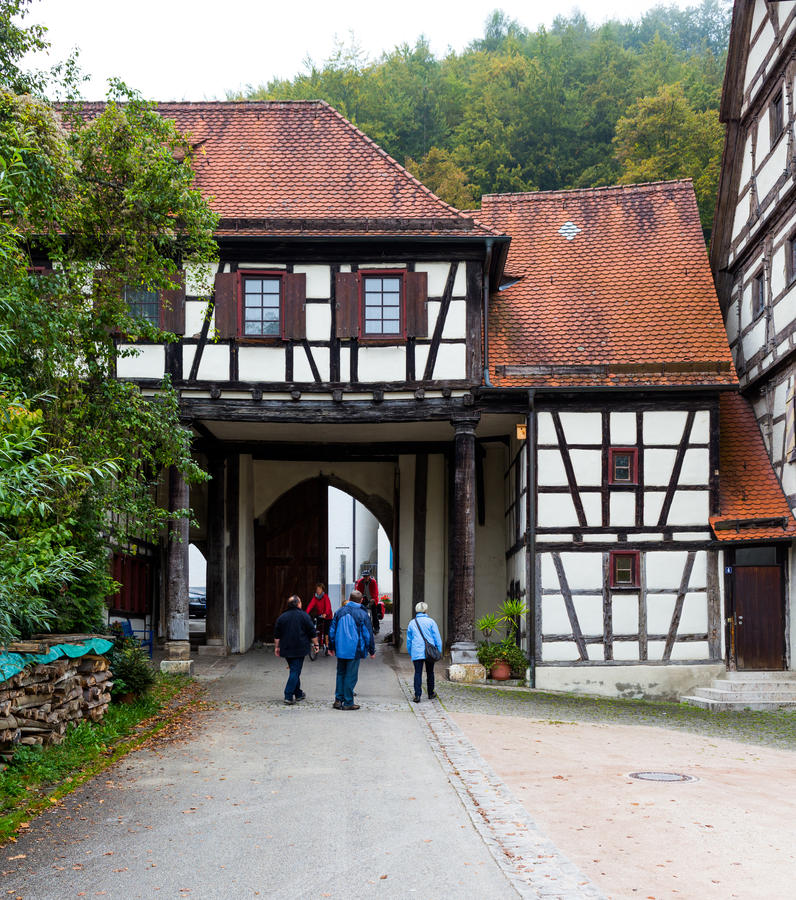 Small town in Germany - Blaubeuren with the lake Blautopf