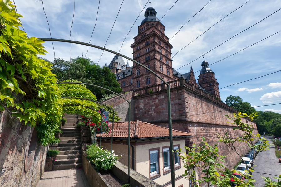 The Schloss Johannisburg in the Bavarian city of Aschaffenburg.