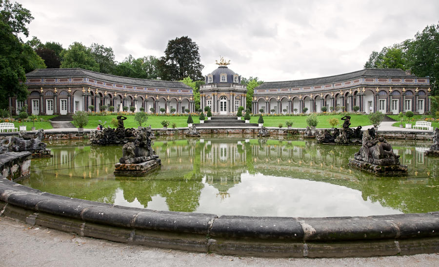 Eremitage Residence photographed during a cloudy day