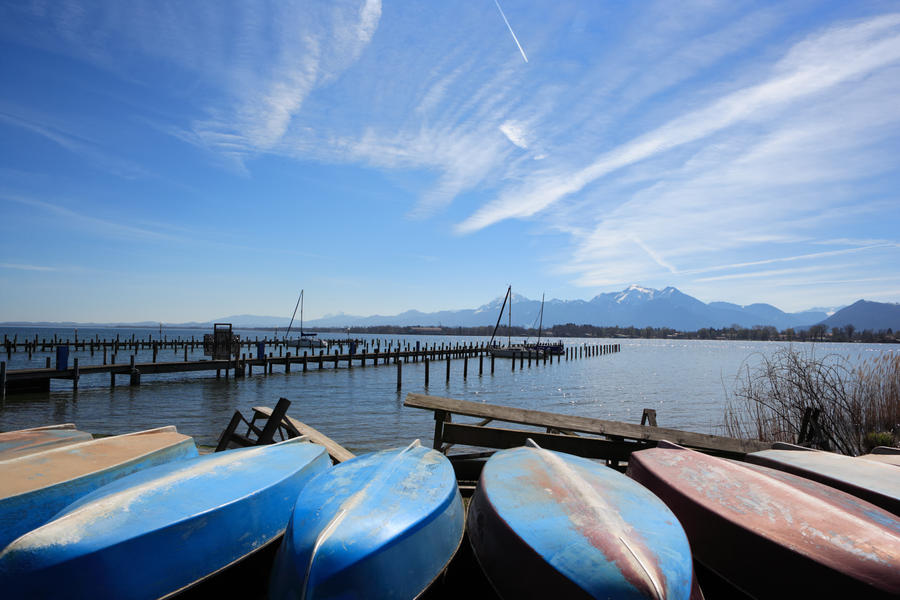 boats at lake