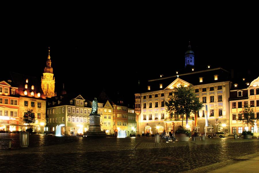 Schlossplatz, Coburg, Bayern, Deutschland