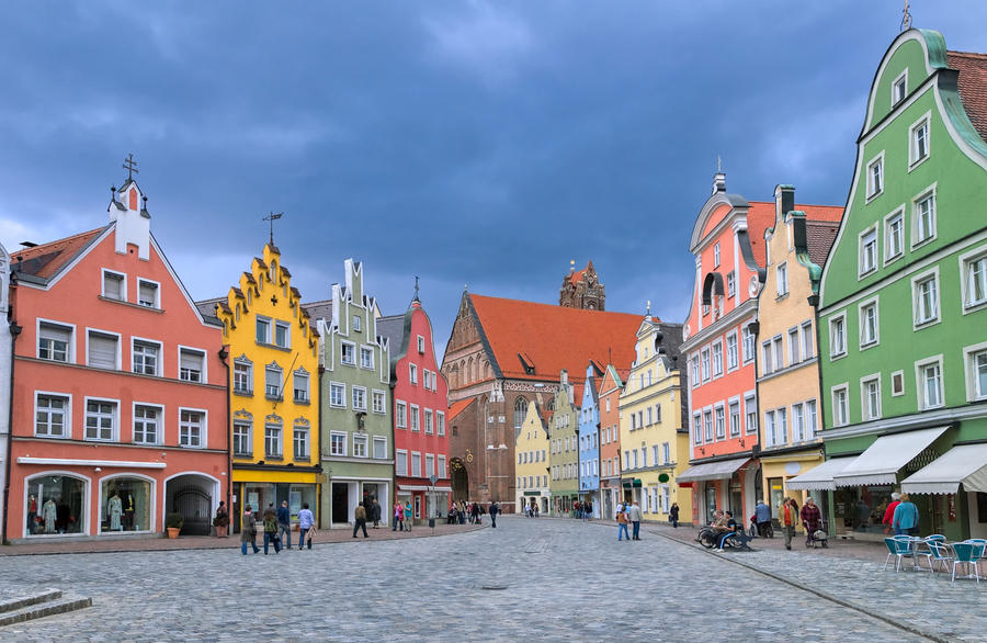 Old town Landshut by Munich, Bavaria, Germany