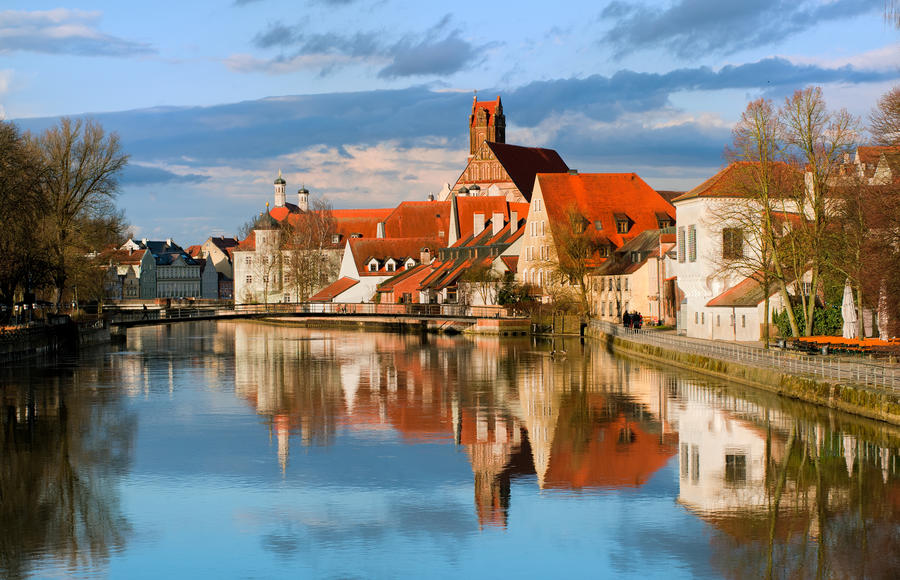 Old german town by Munich