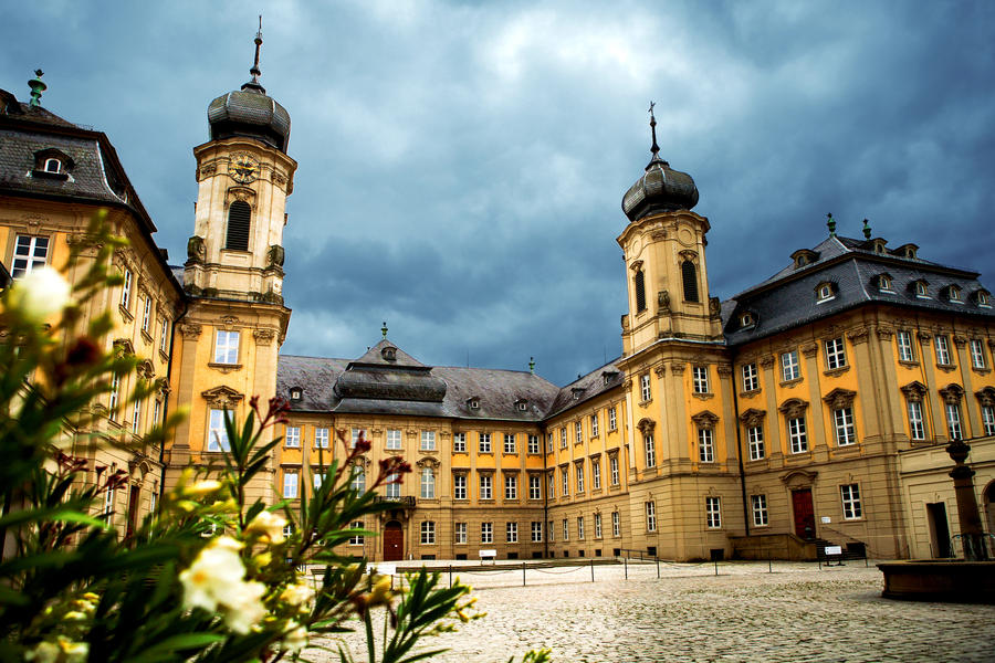 The Werneck palace in Germany, Europe. Residence and Park.