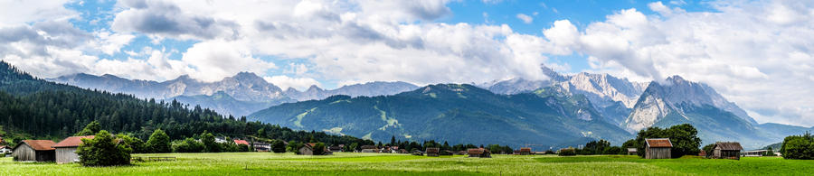 zugspitze mountain - european alps - hut
