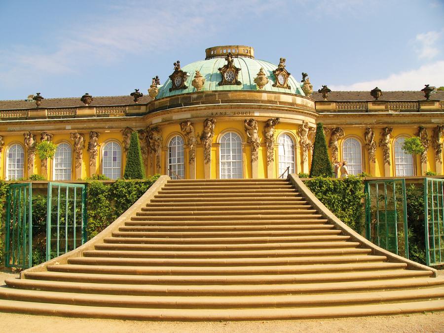 Sans Souci-Palast in Potsdam, Berlin, Deutschland, Europa.