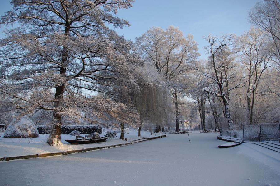 Spreewald, Brandenburg, Deutschland, Winter