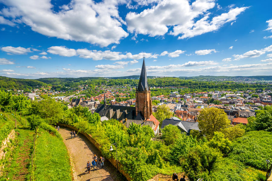 Ausblick über Marburg an der Lahn