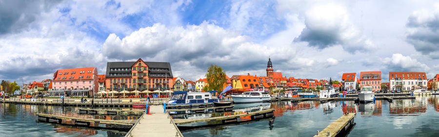 Marina of Waren an der Mueritz, Germany