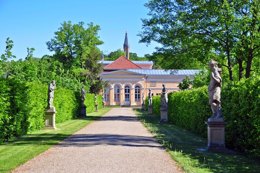 Palace gardens Neustrelitz, Mecklenburg lake district, Germany