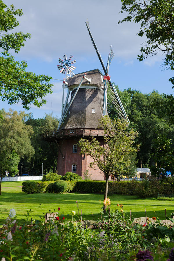 An old windmill in Bad Zwischenahn, northern Germany.
