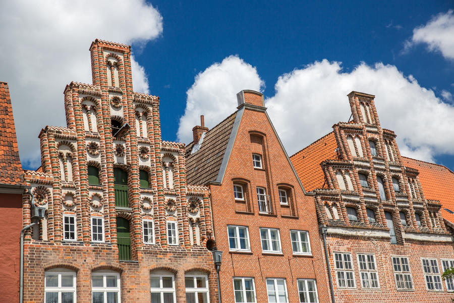 Traditional german houses in Luneburg.