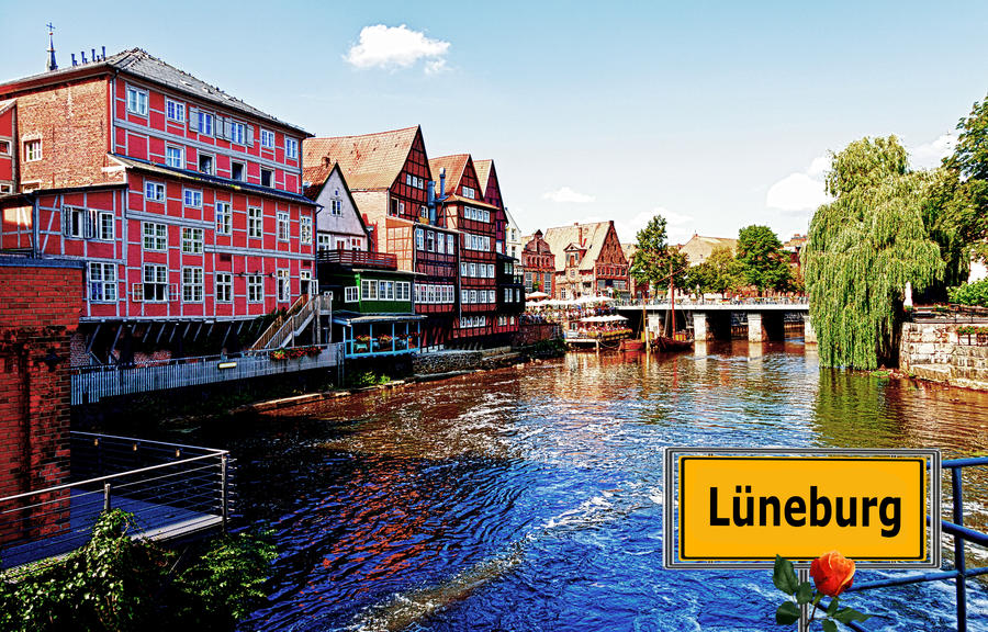 historisches Lüneburg an der Illmenau in Norddeutschland