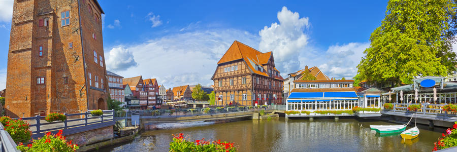 Lüneburg, Altstadt, am Kanal