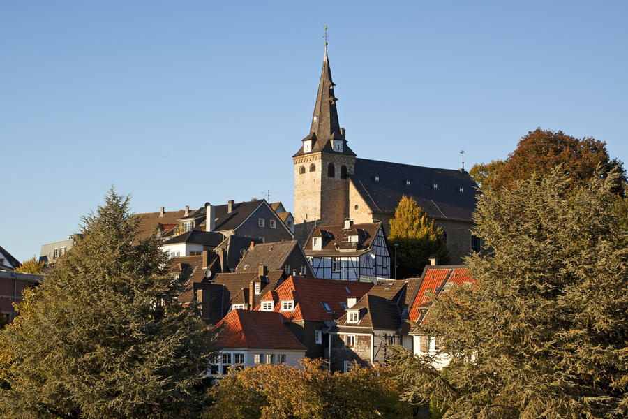 Old town of Essen-Kettwig in autumn