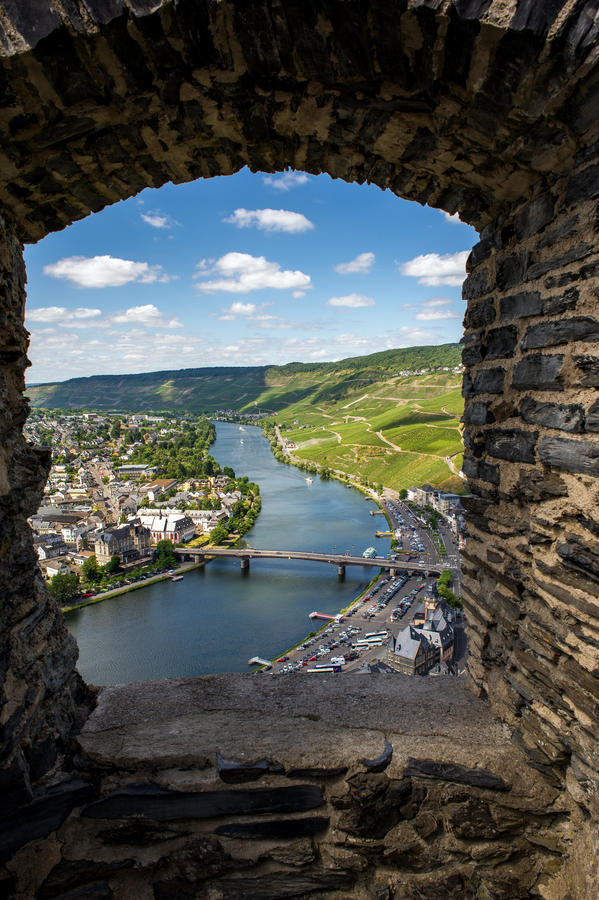 View from the castle Landshut on Bernkastel Kues