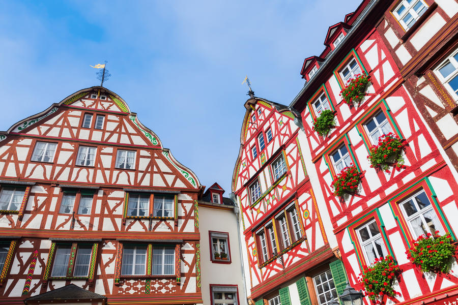 old framework buildings in Bernkastel-Kues, Rhineland Palatinate, Germany