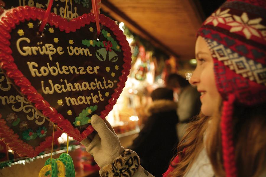 Herz, Weihnachtsmarkt, Koblenz, Rheinland-Pfalz