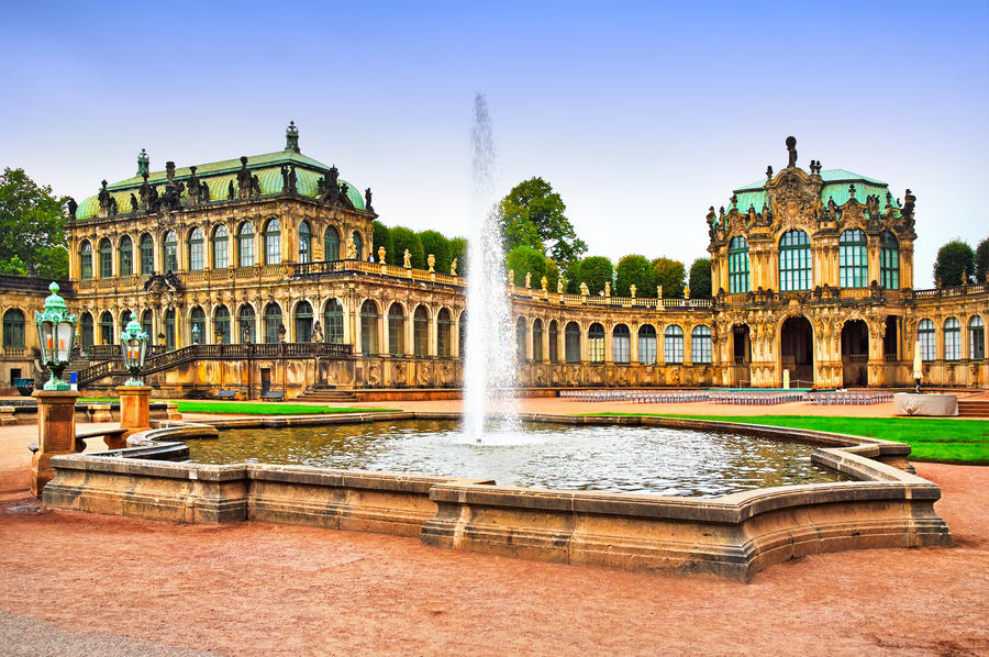 Dresden, Zwinger museum in Germany