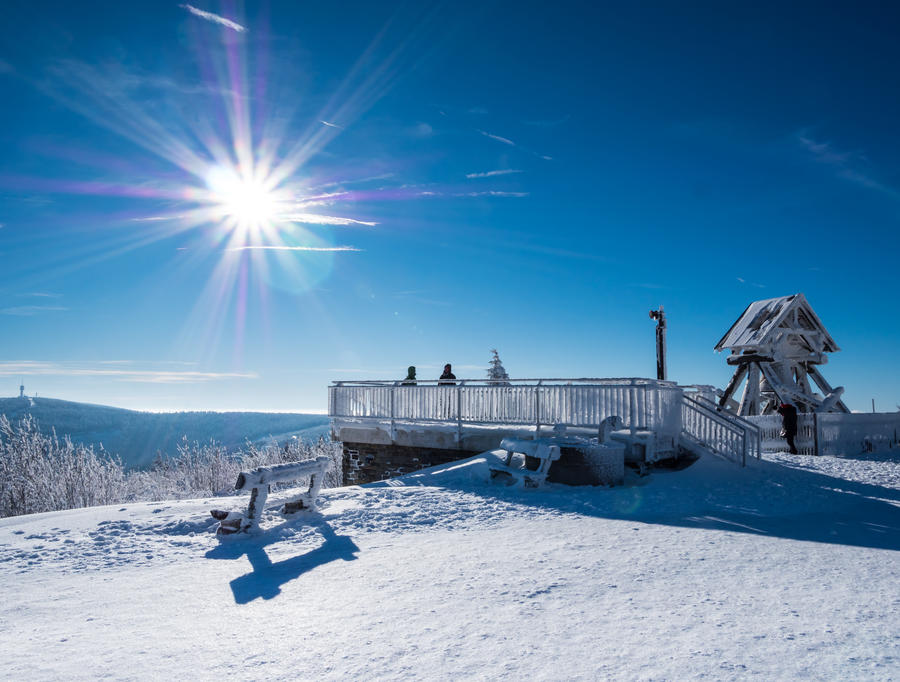 On the Fichtelberg in Saxony