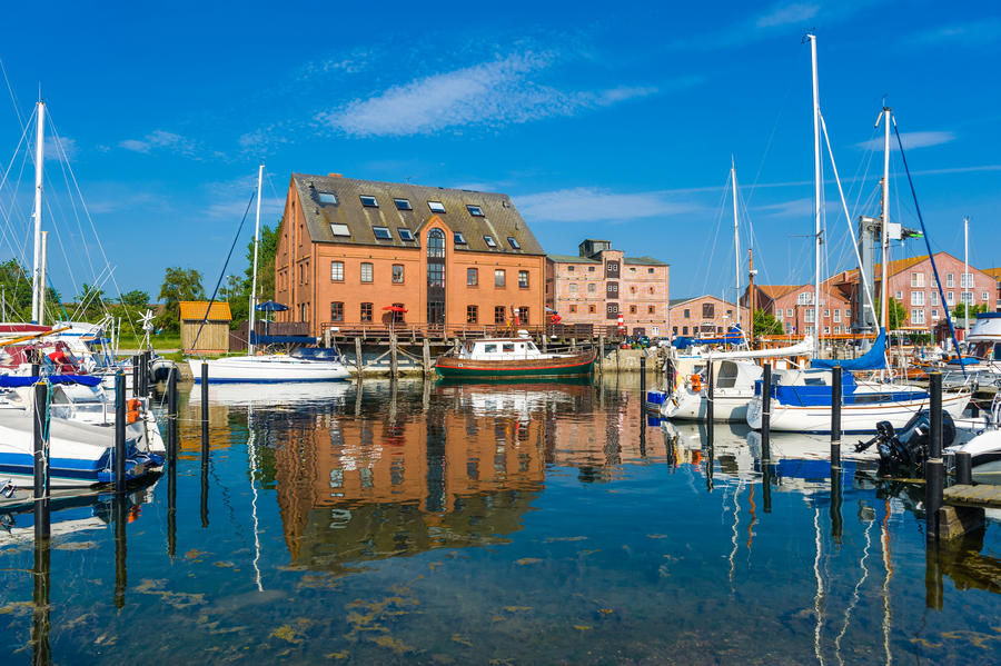 Harbor in Orth, Fehmarn, Baltic Sea, Schleswig-Holstein, Germany, Europe