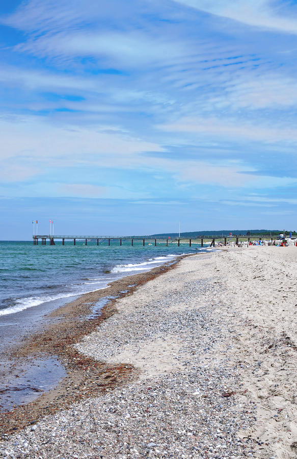 Beach of  Weissenhaeuser Strand at baltic Sea,Schleswig-Holstein,Germany