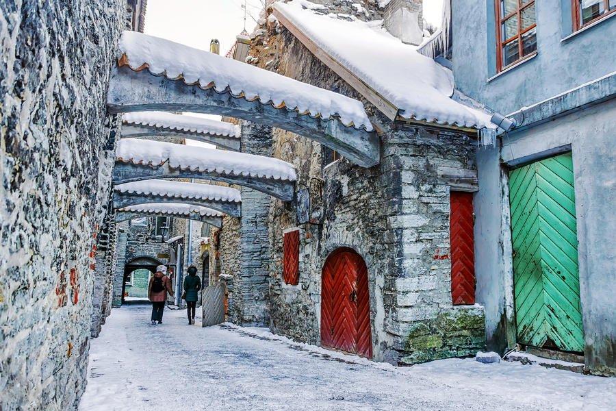 St. Catherine's Passage in Tallinn.Estonia