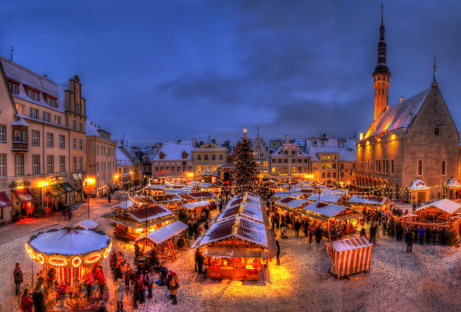 Tallinn town hall christmas