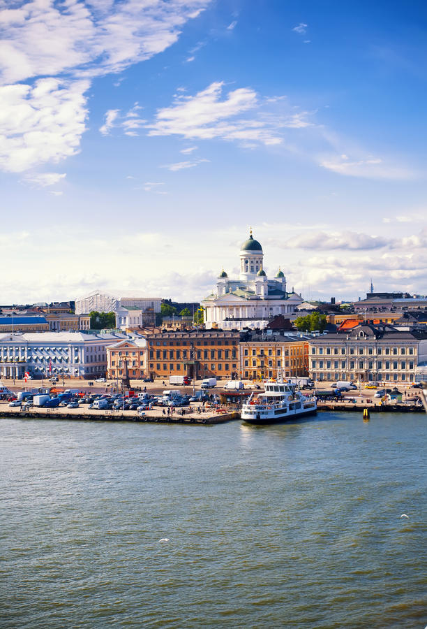 Port in Helsinki city, Finland