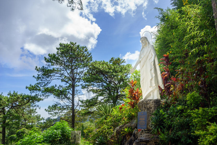 The Son at Our Lady of Lourdes Grotto