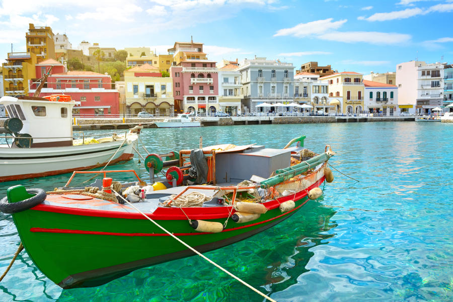 Boat. Agios Nikolaos. Crete, Greece