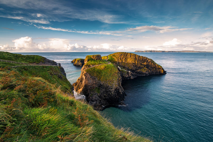 Carrick-a-rede  rope bridge, Famous place in Northern Ireland.