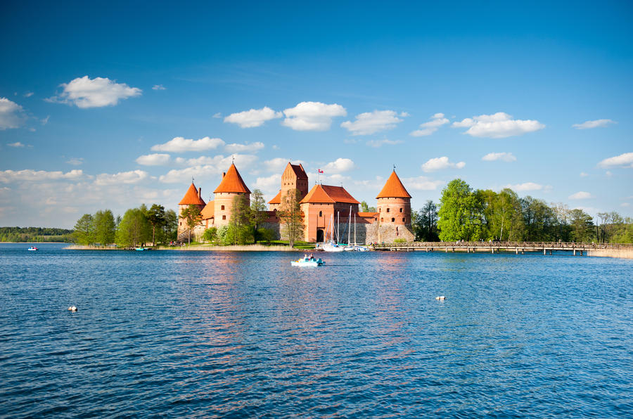 Trakai Castle - Island castle in Trakai is one of the most popular tourist destinations in Lithuania, houses a museum and a cultural centre.