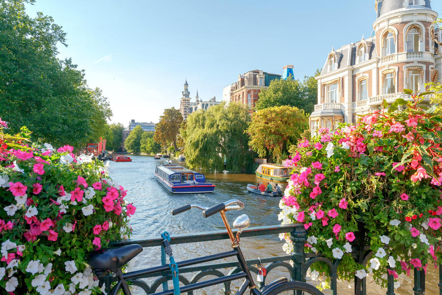 Amsterdam. Old city canal.