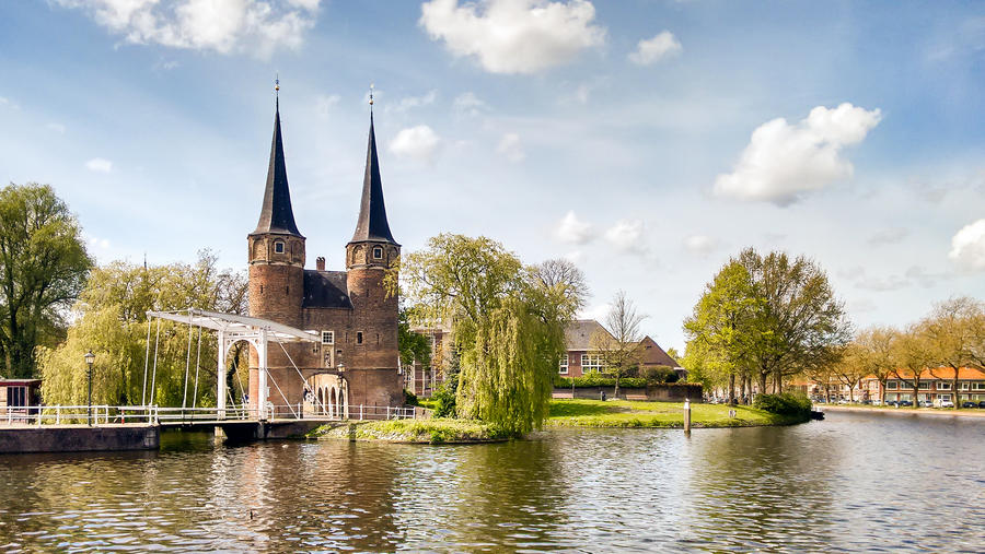 Delft Oostpoort Drawbridge, The Netherlands