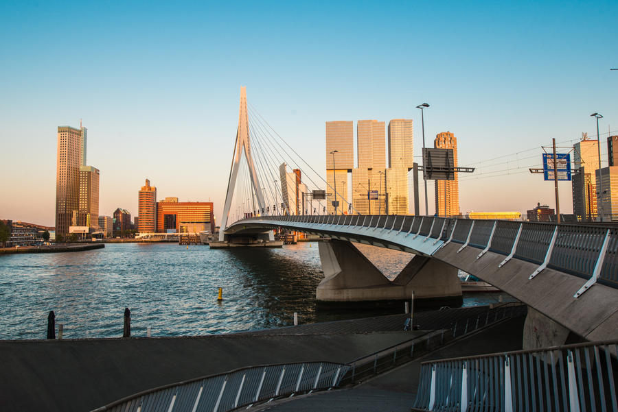 Erasmus bridge Rotterdam , the Netherlands