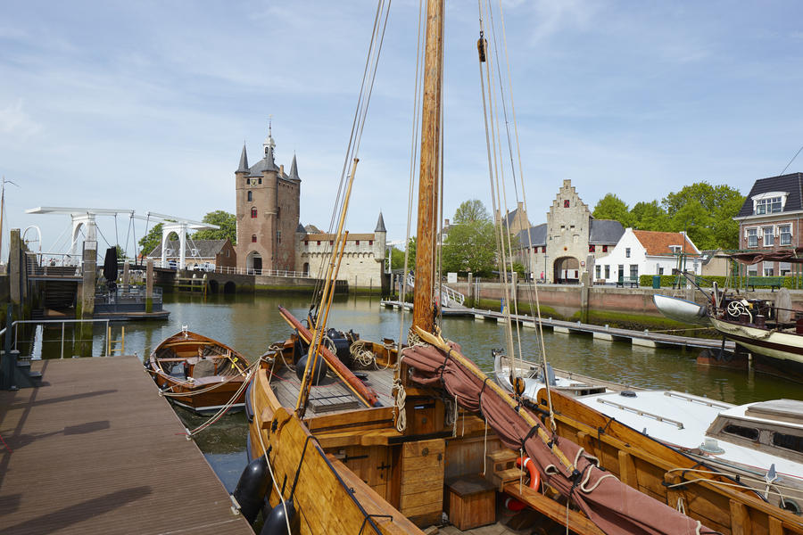 The historical town of Zierikzee in the province of Zeeland, the Netherlands