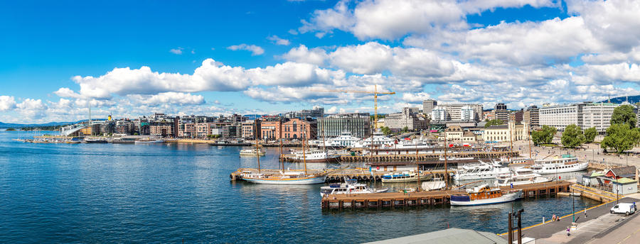 The Oslo Norway Harbor is one of Oslo&#39;s great attractions. Situated on the Oslo Fjord in Oslo, Norway