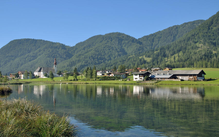 the Village of St.Ulrich am Pillersee,Tirol,Austria