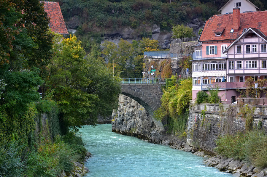 river in Feldkirch, Austria in Europe