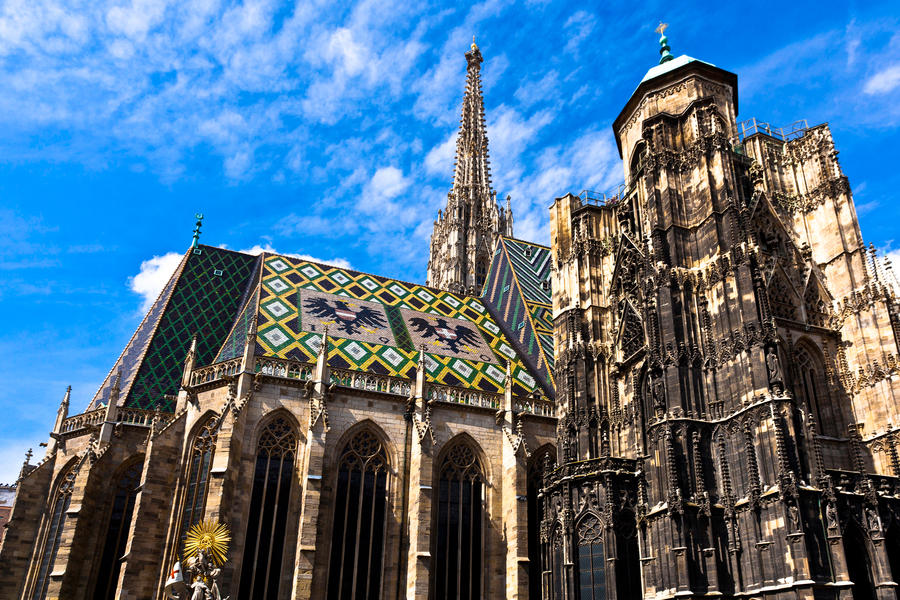 St. Stephan cathedral in center of Vienna, Austria