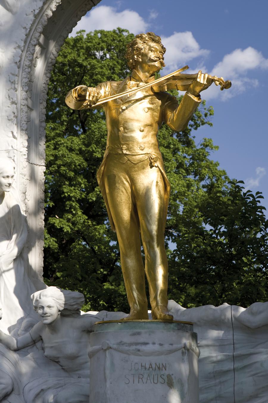 Johann Strauss-Denkmal in Wien, befindet sich im Stadtpark