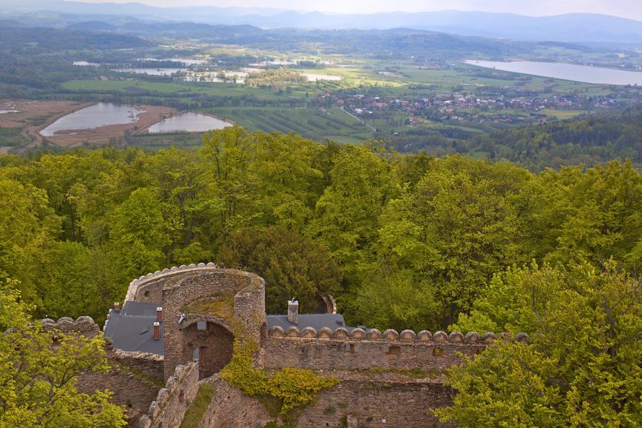 Medieval castle Chojnik in Poland