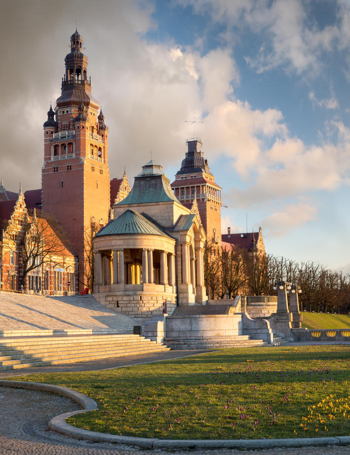 terraces viewing &quot;Haken Terrase&quot;in Szczecin , Poland