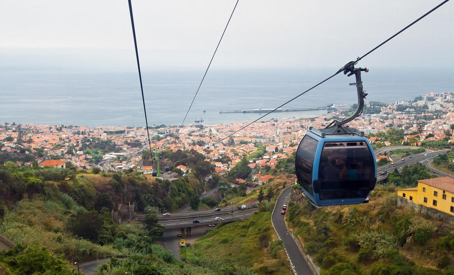 Cablecar in Funchal  Madeira Portugal